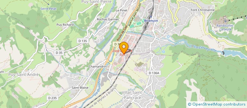 localisation de l'entreprise SPFPL CAROLE OLIVIER-IMPERATRICE à BRIANCON