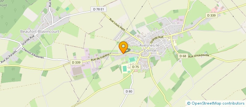 localisation de l'entreprise SPFPL CAROLINE DELZENNE-BOUCLY  AVESNES-LE-COMTE