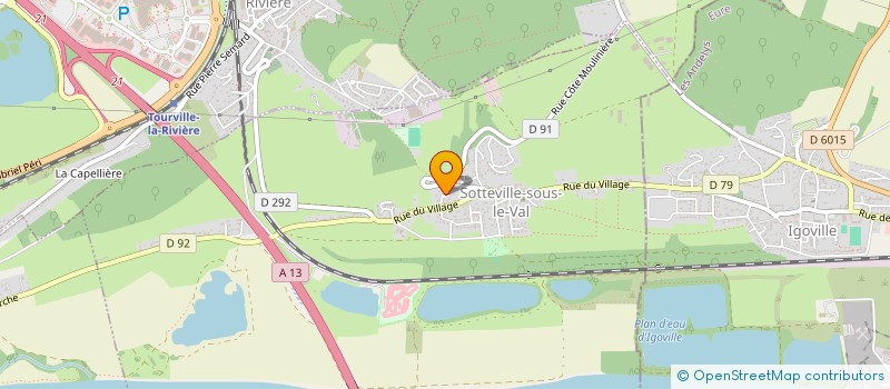 localisation de l'entreprise SPFPL CARON LAMOUREUX  SOTTEVILLE-SOUS-LE-VAL