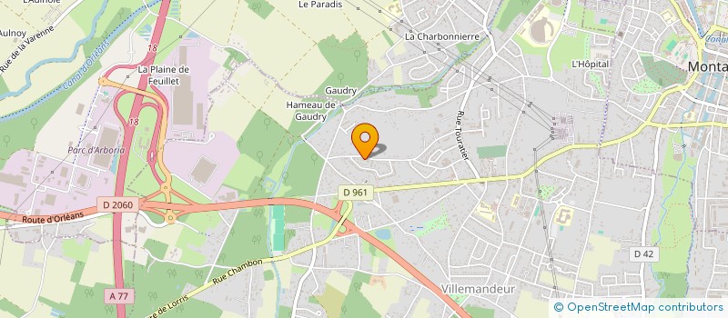 localisation de l'entreprise SPFPL CHENARD à VILLEMANDEUR
