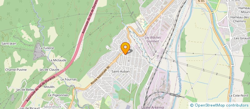 localisation de l'entreprise SPFPL CHEVALEYRE  CHATEAU ARNOUX SAINT AUBAN