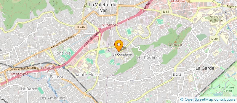 localisation de l'entreprise SPFPL CK  LA VALETTE-DU-VAR