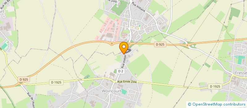 localisation de l'entreprise SPFPL CLEMENT DUMESNIL  WOINCOURT