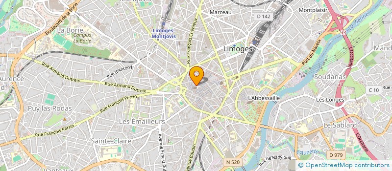localisation de l'entreprise SPFPL CONSTANT à LIMOGES