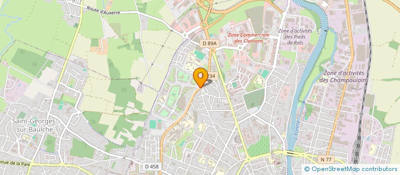 localisation de l'entreprise SPFPL CONVERGENCES  AUXERRE