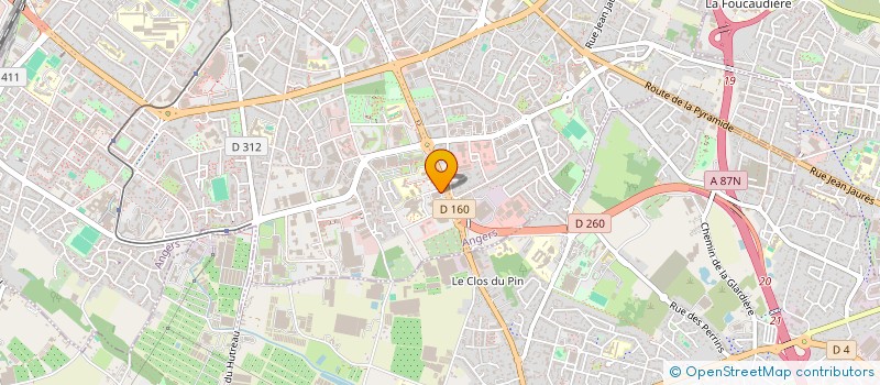localisation de l'entreprise SPFPL D BARDOU à ANGERS