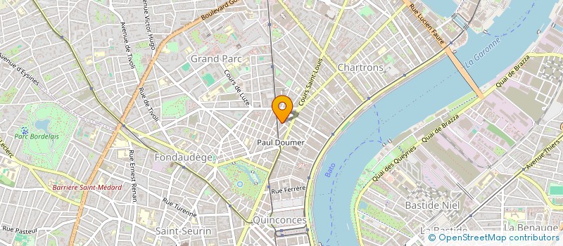localisation de l'entreprise SPFPL D BISCAY INVEST à BORDEAUX