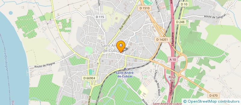 localisation de l'entreprise SPFPL DANGLADE  SAINT-ANDRE-DE-CUBZAC