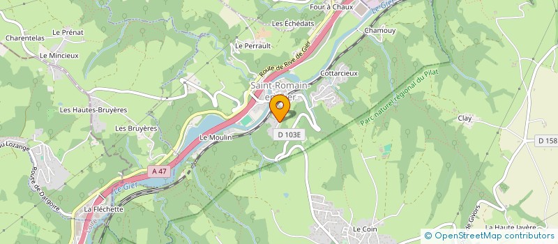 localisation de l'entreprise SPFPL DAVID MOREIRA  SAINT-ROMAIN-EN-GIER