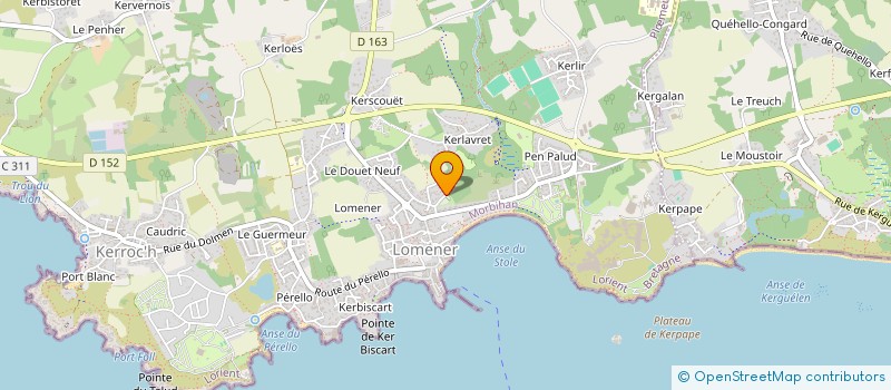 localisation de l'entreprise SPFPL DE BIOLOGISTE MEDICAL BCY à PLOEMEUR