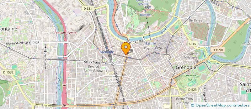 localisation de l'entreprise SPFPL DE CHIRURGIENS-DENTISTES EGRO2 à GRENOBLE