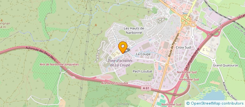 localisation de l'entreprise SPFPL DE CHIRURGIENS DENTISTES NICOLAS HUYGHE  NARBONNE