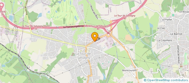 localisation de l'entreprise SPFPL DE CHIRURGIENS-DENTISTES SALVANY  LA TOUR-DE-SALVAGNY