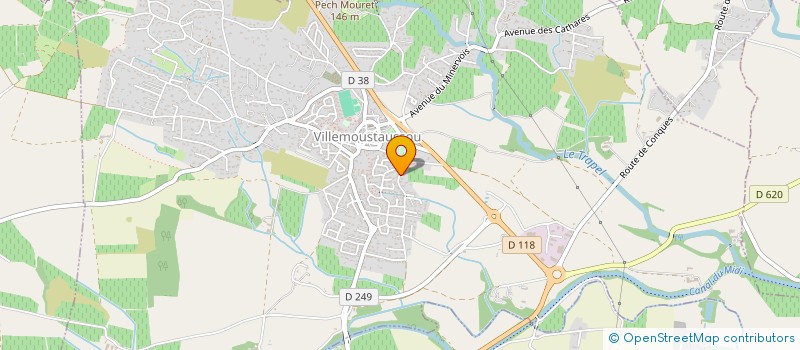 localisation de l'entreprise SPFPL DE LA PIBOULE  VILLEMOUSTAUSSOU