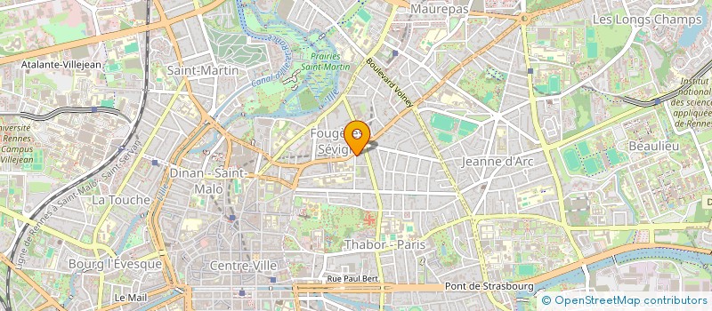 localisation de l'entreprise SPFPL DE MEDECIN BRASSIER  RENNES