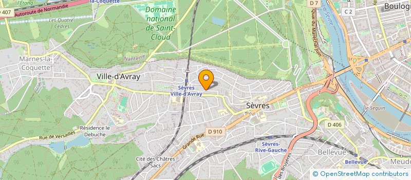 localisation de l'entreprise SPFPL DE MEDECIN OKER à SEVRES