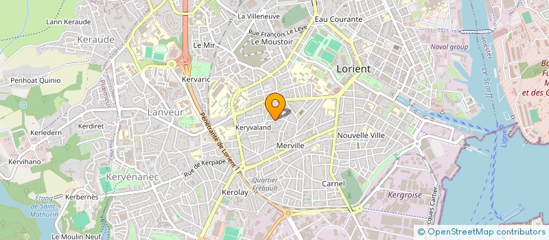 localisation de l'entreprise SPFPL DE MEDECIN RADIOLOGUE BOULIC  LORIENT