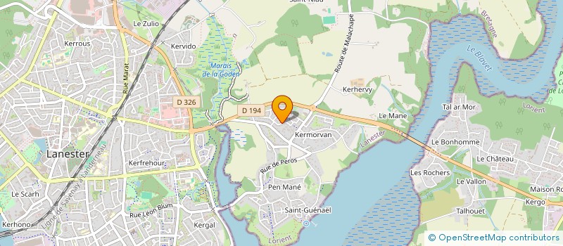 localisation de l'entreprise SPFPL DE MEDECIN RADIOLOGUE CRACIUN  PLOEMEUR