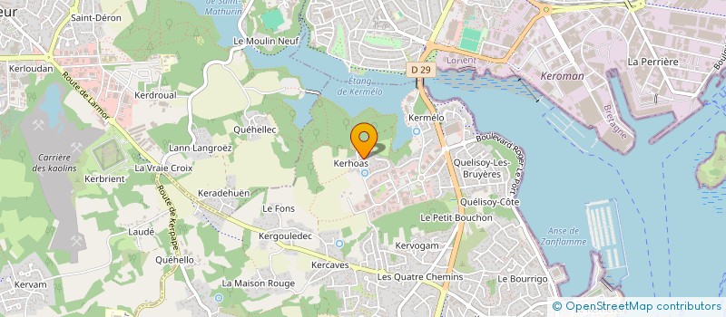 localisation de l'entreprise SPFPL DE MEDECIN RADIOLOGUE MORILLON  LARMOR-PLAGE