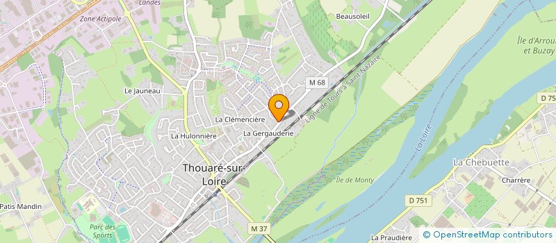localisation de l'entreprise SPFPL DE NOTAIRE HOLDING ARNAUD CAMUS  THOUARE-SUR-LOIRE