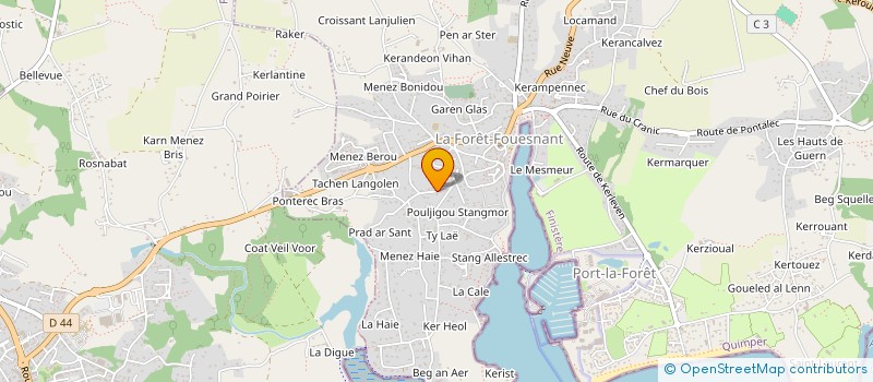 localisation de l'entreprise SPFPL DE NOTAIRE PEPITE INVEST à LA FORET-FOUESNANT