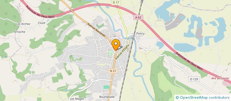 localisation de l'entreprise SPFPL DE PHARMACIEN D'OFFICINE AMELISTEPH  LAYRAC