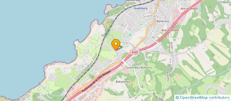 localisation de l'entreprise SPFPL DE PHARMACIEN D'OFFICINE DONIBANE MCMA à SAINT-JEAN-DE-LUZ