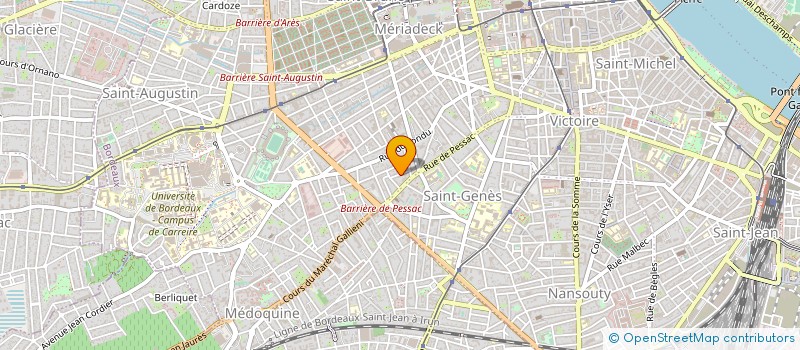 localisation de l'entreprise SPFPL DE PHARMACIEN D'OFFICINE LEVERD  BORDEAUX