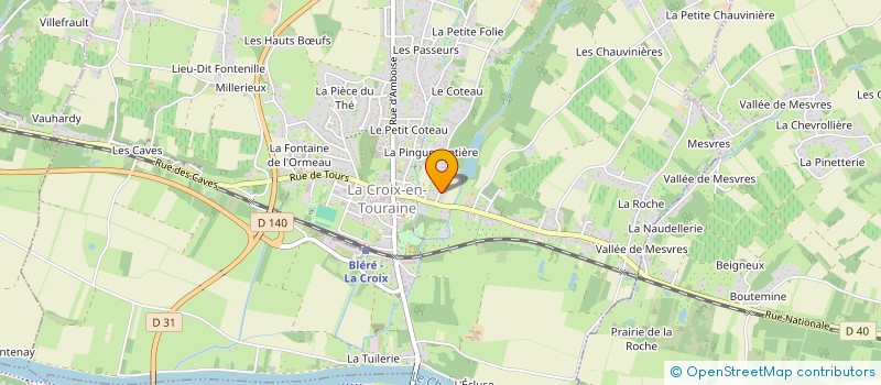 localisation de l'entreprise SPFPL DE PHARMACIEN D'OFFICINE NASR  LA CROIX-EN-TOURAINE