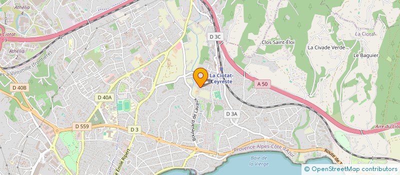 localisation de l'entreprise SPFPL DE PHARMACIEN D'OFFICINE PAR ACTIONS SIMPLIFIEE ROMAIN BAILLE-BARRELLE  LA CIOTAT