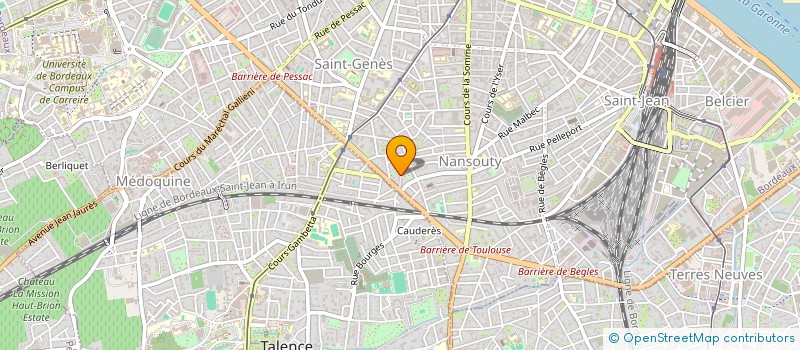 localisation de l'entreprise SPFPL DE PHARMACIEN D'OFFICINE TOURNAMILLE  BORDEAUX