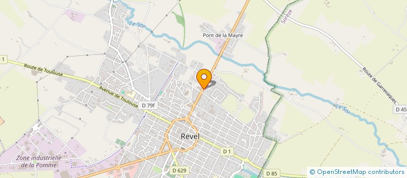 localisation de l'entreprise SPFPL DE PHARMACIEN D'OFFICINE VILLARD  REVEL