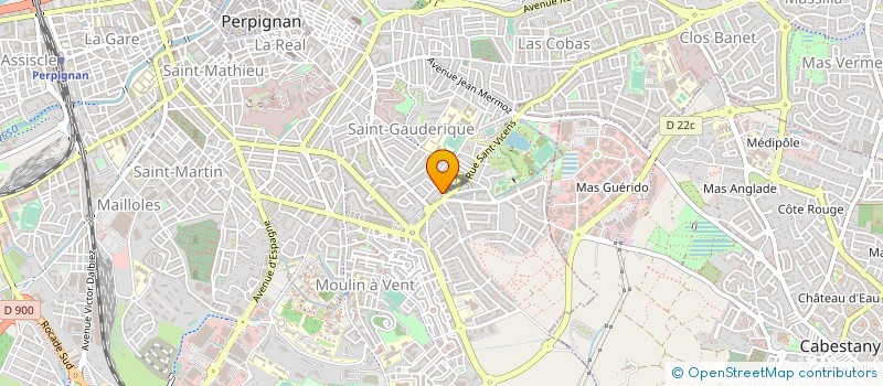 localisation de l'entreprise SPFPL DE PHARMACIEN D'OFFICINE YVES PAYROT  PERPIGNAN