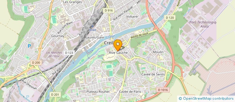 localisation de l'entreprise SPFPL DE PHARMACIENS D'OFFICINE A RESPONSABILITE LIMITEE CAZADE  CREIL