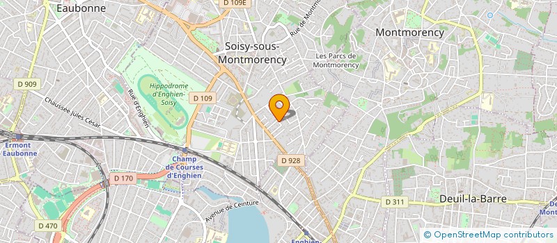 localisation de l'entreprise SPFPL DE PHARMACIENS D'OFFICINE A RESPONSABILITE LIMITEE WIND  SOISY-SOUS-MONTMORENCY