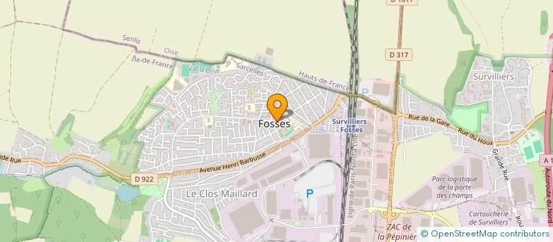 localisation de l'entreprise SPFPL DE PHARMACIENS D'OFFICINE A RESPONSABILITE LIMITEE WITRY  FOSSES