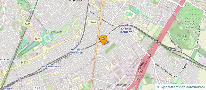 localisation de l'entreprise SPFPL DE PHARMACIENS D'OFFICINE A RESPONSABILITE LIMITEE ZAIDAT à ANTONY