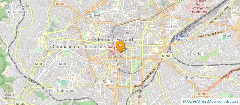 localisation de l'entreprise SPFPL DE PHARMACIENS D'OFFICINE A RESPOSABILITE LIMITEE LAPORTE à CLERMONT-FERRAND