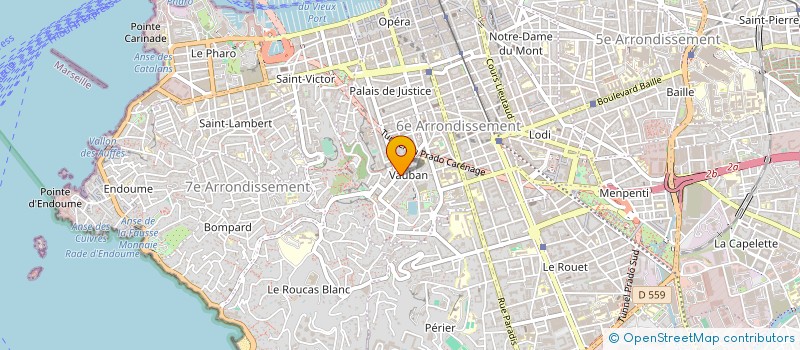 localisation de l'entreprise SPFPL DE PHARMACIENS D'OFFICINE BAQUAI PETONE à MARSEILLE