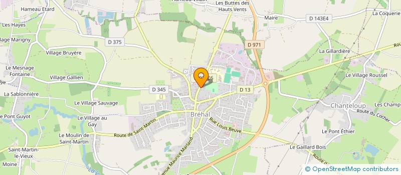 localisation de l'entreprise SPFPL DE PHARMACIENS D'OFFICINE GONTHIER  BREHAL