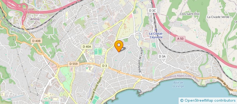 localisation de l'entreprise SPFPL DE PHARMACIENS D'OFFICINE JOUVE ERIC  LA CIOTAT