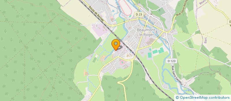 localisation de l'entreprise SPFPL DE PHARMACIENS D'OFFICINE PAR ACTIONS SIMPLIFIEE HUE  BEAUMONT-LE-ROGER