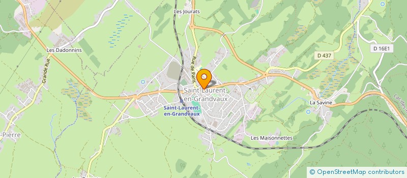 localisation de l'entreprise SPFPL DE PHARMACIENS D'OFFICINE PAR ACTIONS SIMPLIFIEE MATHIOT - DUMOULIN  SAINT-LAURENT-EN-GRANDVAUX