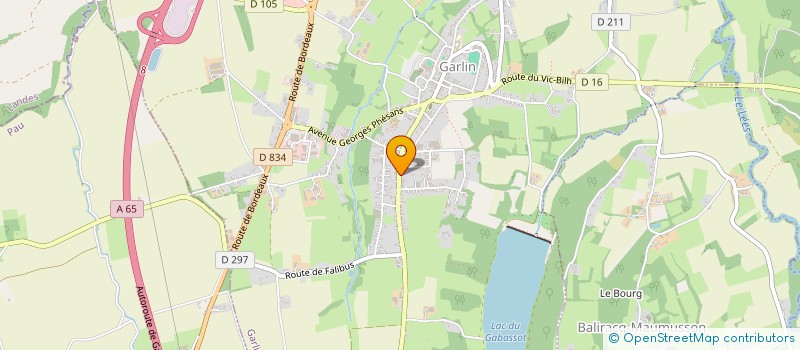 localisation de l'entreprise SPFPL DE PHARMACIENS D'OFFICINE SEGUINOTTE  GARLIN