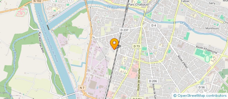 localisation de l'entreprise SPFPL DE VETERINAIRE GREGORY MELLIEZ  MONTELIMAR