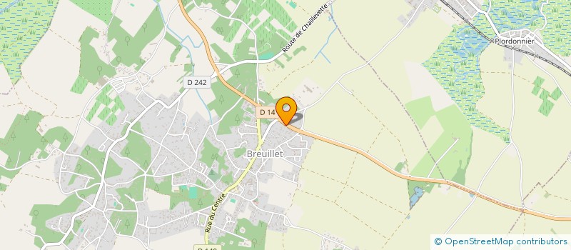 localisation de l'entreprise SPFPL DE VETERINAIRE MARCHAL à BREUILLET