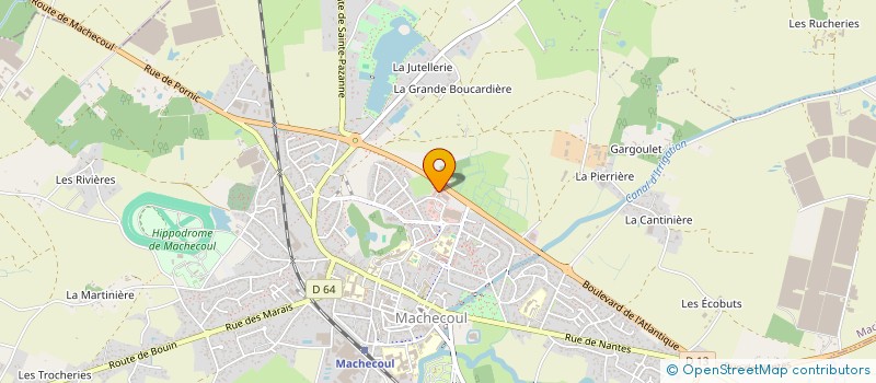 localisation de l'entreprise SPFPL DE VETERINAIRES DU DOCTEUR KAMIL NADOLSKI  MACHECOUL-SAINT-MEME