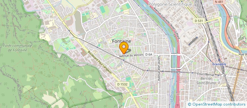 localisation de l'entreprise SPFPL DE VETERINAIRES FONTAVET  FONTAINE