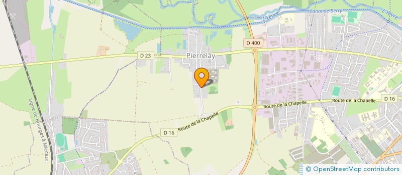 localisation de l'entreprise SPFPL DEBACQ  BOURGES