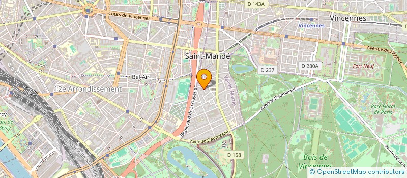 localisation de l'entreprise SPFPL DEBORAH BENCHAYA  SAINT-MANDE